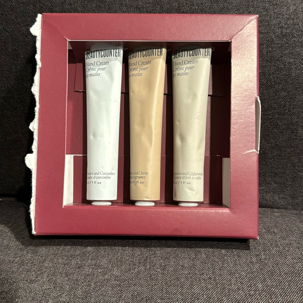 Beautycounter hand cream trio